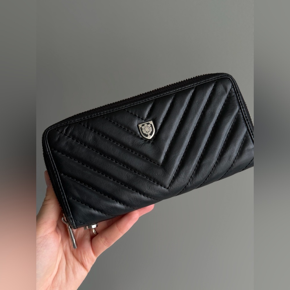 Black leather wallet Antonio Biacci - Picture 4 of 11